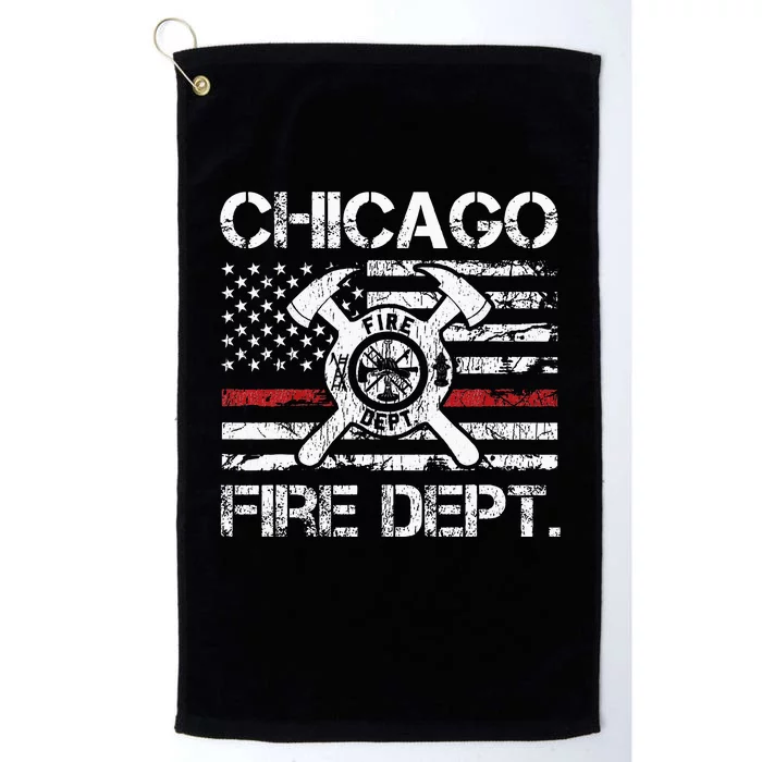 Custom Fire Department Thin Red Line Flag Personalize City Or State Platinum Collection Golf Towel