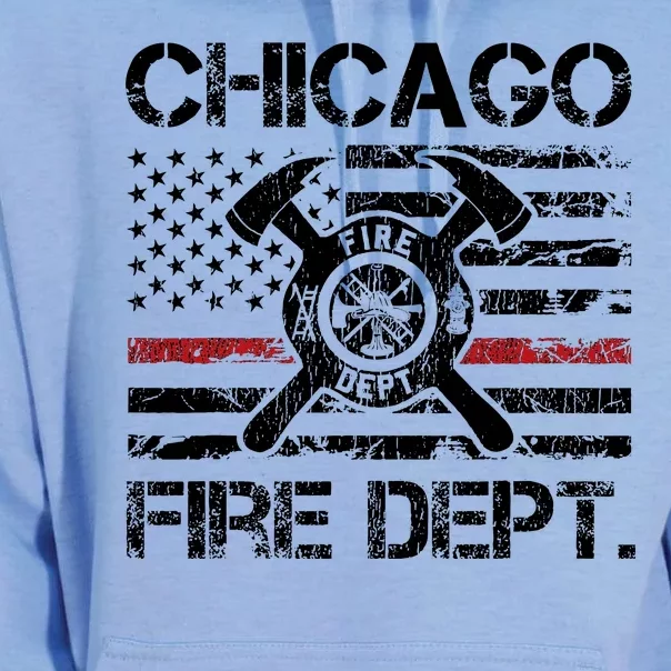 Custom Fire Department Thin Red Line Flag Personalize City Or State Unisex Surf Hoodie