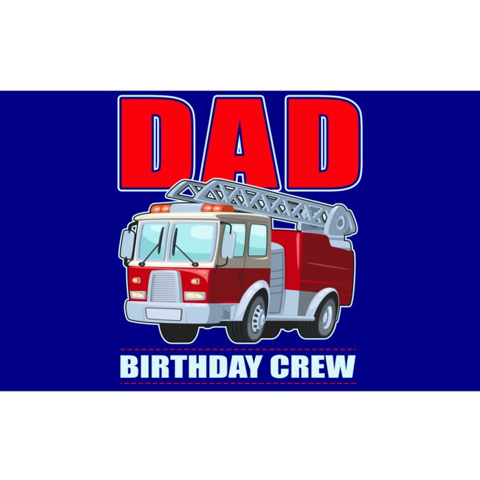 Cute Funny Dad Birthday Crew Firetruck Bumper Sticker