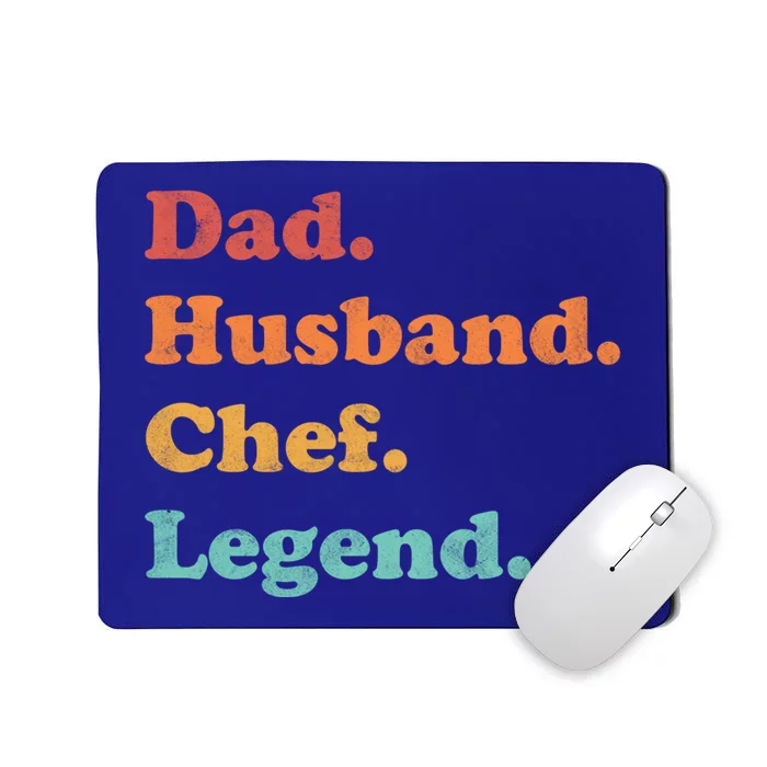 Chef For Dad Or Husband For Fathers Day Cool Gift Mousepad