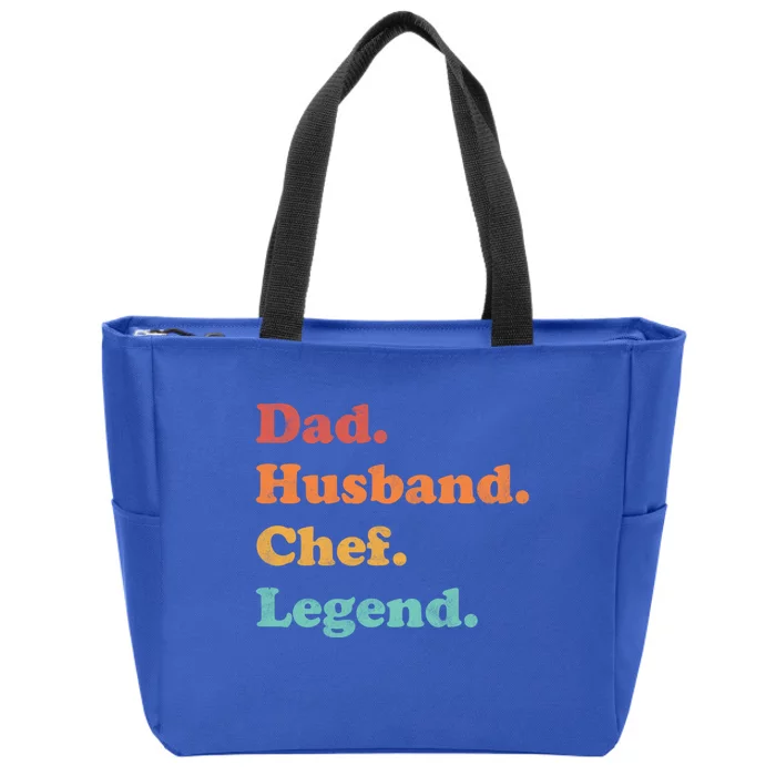 Chef For Dad Or Husband For Fathers Day Cool Gift Zip Tote Bag