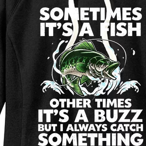 Cool Fishing Design Fishing Rod Fish Fisherman Women's Fleece Hoodie