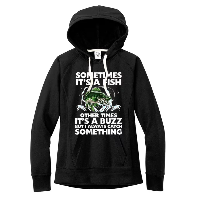 Cool Fishing Design Fishing Rod Fish Fisherman Women's Fleece Hoodie