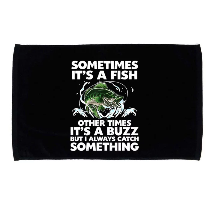 Cool Fishing Design Fishing Rod Fish Fisherman Microfiber Hand Towel