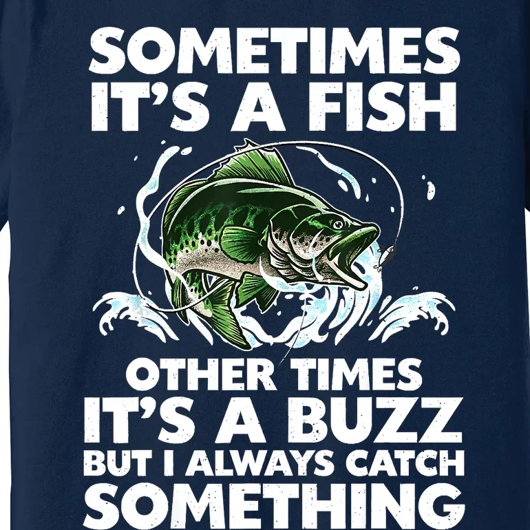 Cool Fishing Design Fishing Rod Fish Fisherman Premium T-Shirt