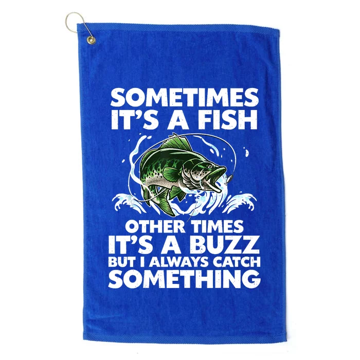 Cool Fishing Design Fishing Rod Fish Fisherman Platinum Collection Golf Towel