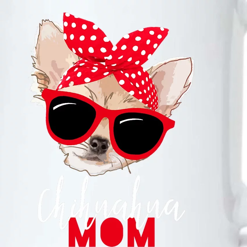 Chihuahua Funny Dog Mom Sunglasses Dog Lover Black Color Changing Mug