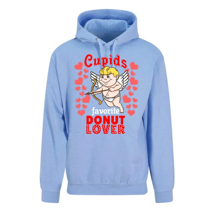 Cupids Favorite Donut Lover Valentines Day Gift Unisex Surf Hoodie