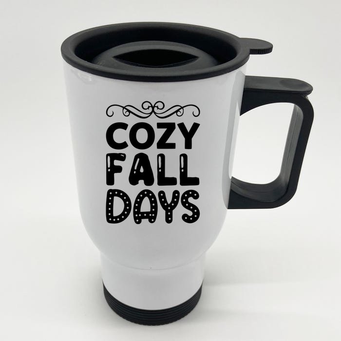 Cozy Fall Days Front & Back Stainless Steel Travel Mug