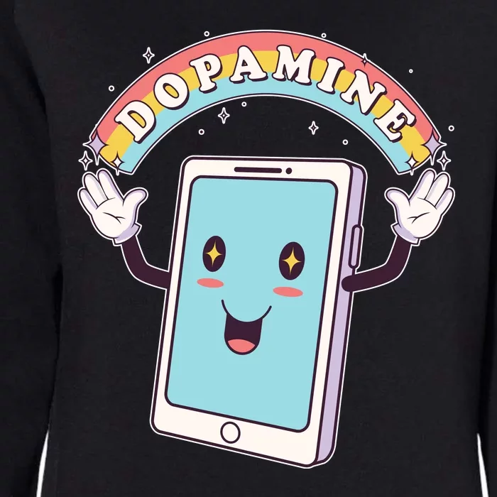 Cute Funny Dopamine Cellphone Womens California Wash Sweatshirt