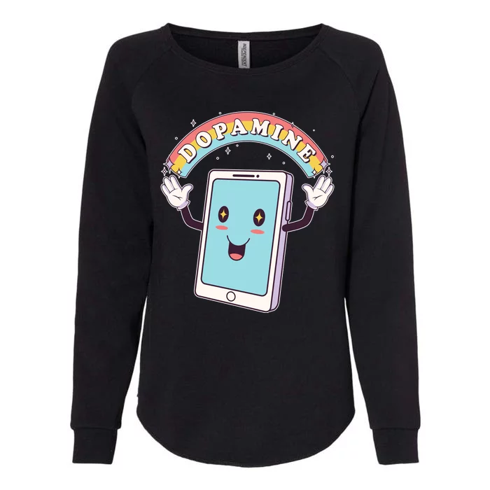 Cute Funny Dopamine Cellphone Womens California Wash Sweatshirt