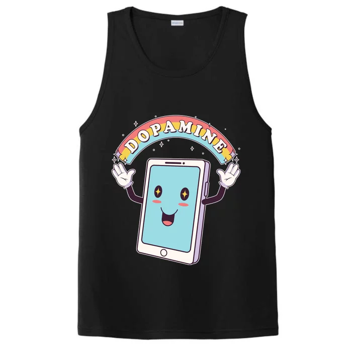 Cute Funny Dopamine Cellphone Performance Tank