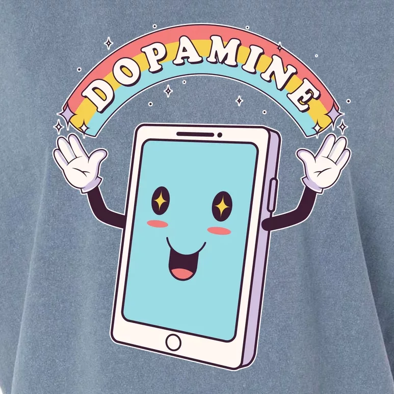 Cute Funny Dopamine Cellphone Garment-Dyed Women's Muscle Tee