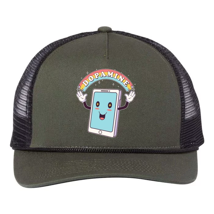 Cute Funny Dopamine Cellphone Retro Rope Trucker Hat Cap