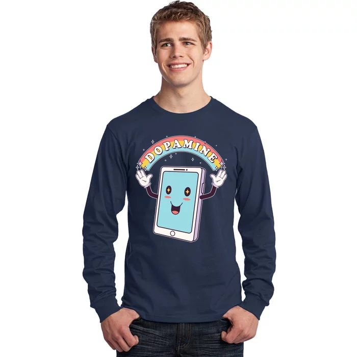 Cute Funny Dopamine Cellphone Tall Long Sleeve T-Shirt