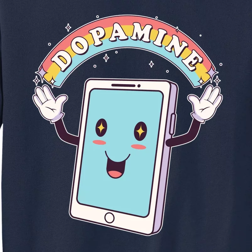 Cute Funny Dopamine Cellphone Tall Sweatshirt