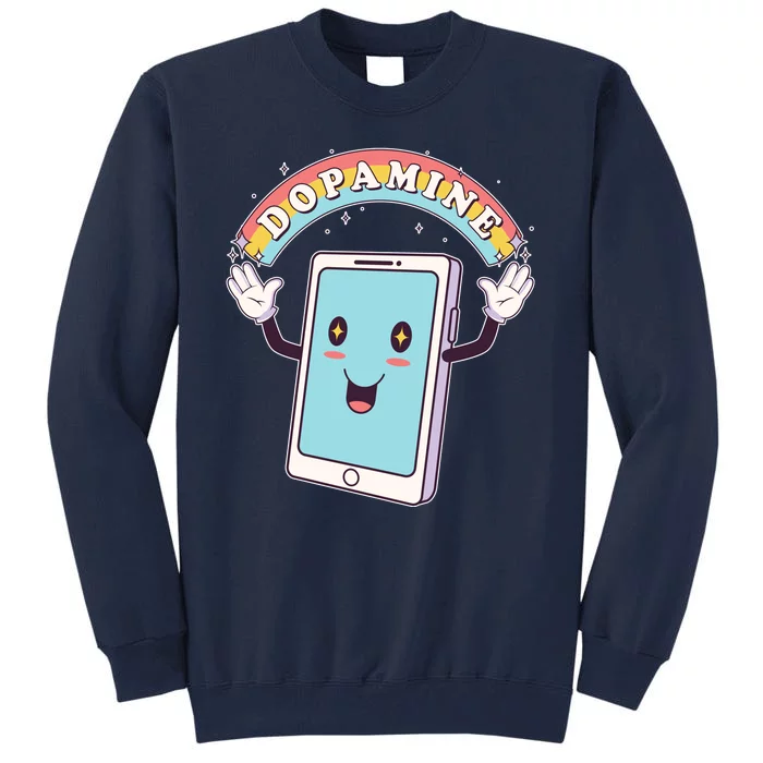 Cute Funny Dopamine Cellphone Tall Sweatshirt