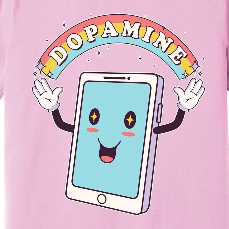 Cute Funny Dopamine Cellphone Premium T-Shirt