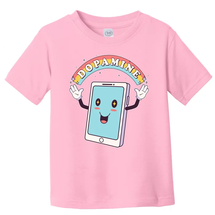 Cute Funny Dopamine Cellphone Toddler T-Shirt