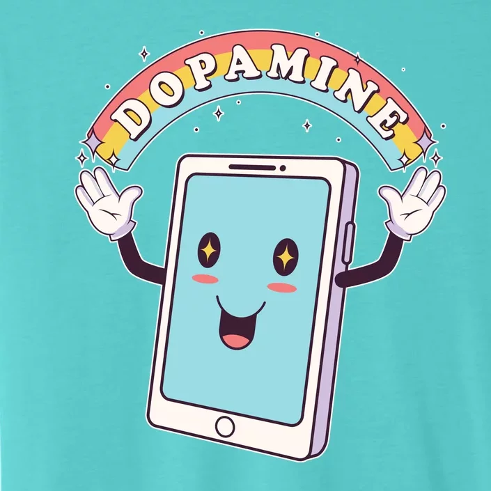 Cute Funny Dopamine Cellphone ChromaSoft Performance T-Shirt