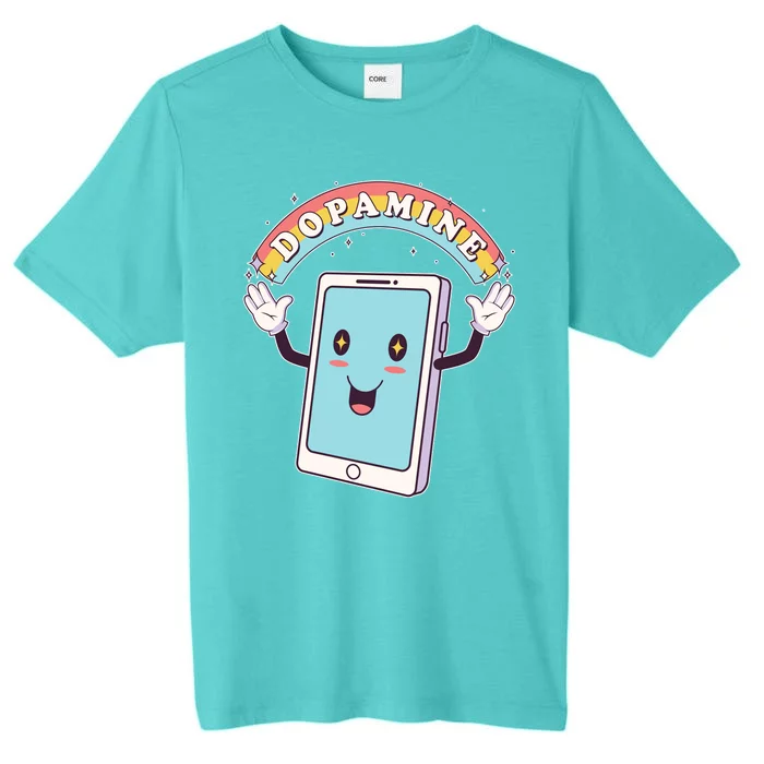 Cute Funny Dopamine Cellphone ChromaSoft Performance T-Shirt