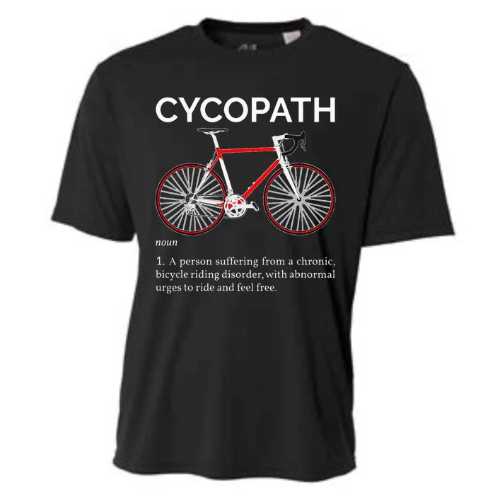 Cycopath Funny Definition For A Biker Cyclist Cooling Performance Crew T-Shirt