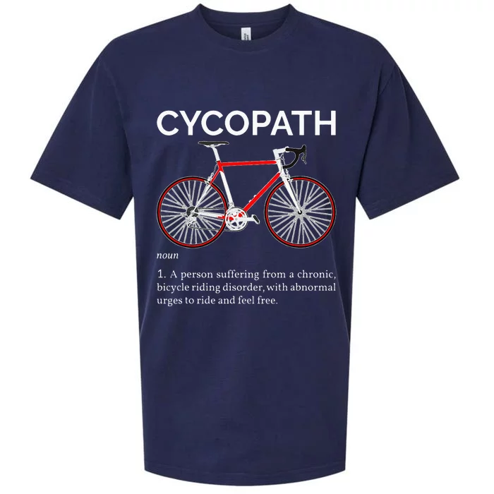 Cycopath Funny Definition For A Biker Cyclist Sueded Cloud Jersey T-Shirt