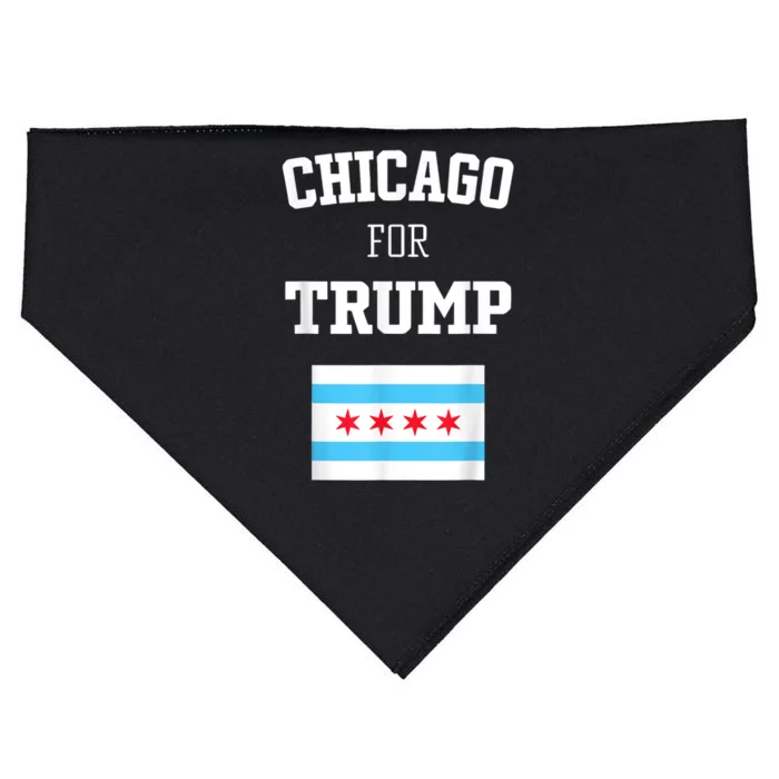 Chicago For Donald Trump SupporterS Design USA-Made Doggie Bandana