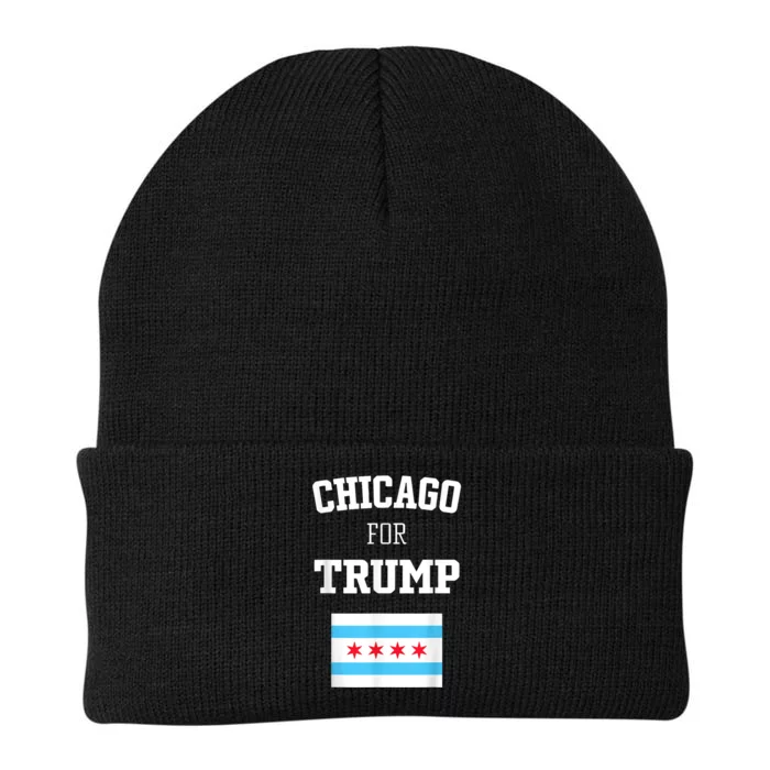 Chicago For Donald Trump SupporterS Design Knit Cap Winter Beanie