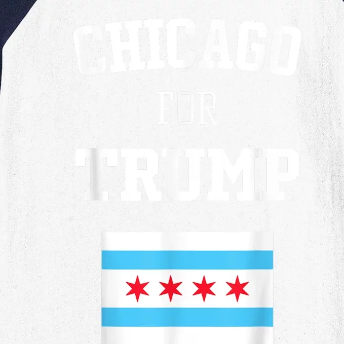 Chicago For Donald Trump SupporterS Design Baseball Sleeve Shirt