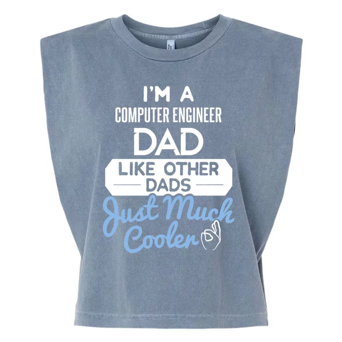 Cool Fathers Day Gift Computer Engineer Dad Gift Garment-Dyed Women's Muscle Tee