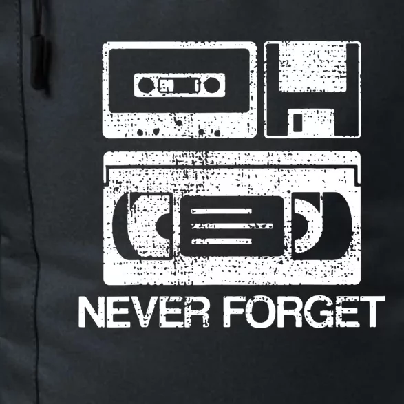 Cassette Floppy Disk Retro Never Forget Meaningful Gift Daily Commute Backpack