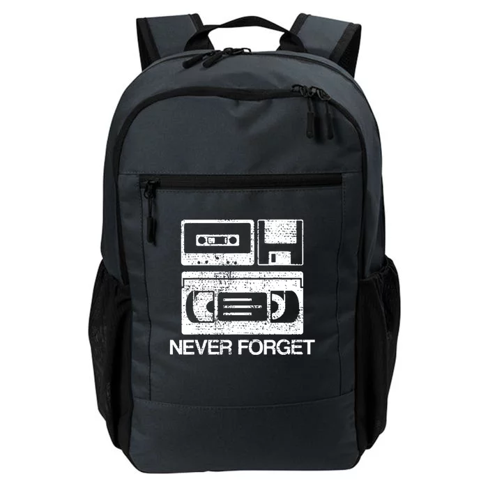 Cassette Floppy Disk Retro Never Forget Meaningful Gift Daily Commute Backpack