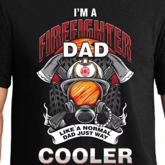 Cool Firefighter Dad Great Gift Fire Fathers Day Gift Funny Gift Pajama Set