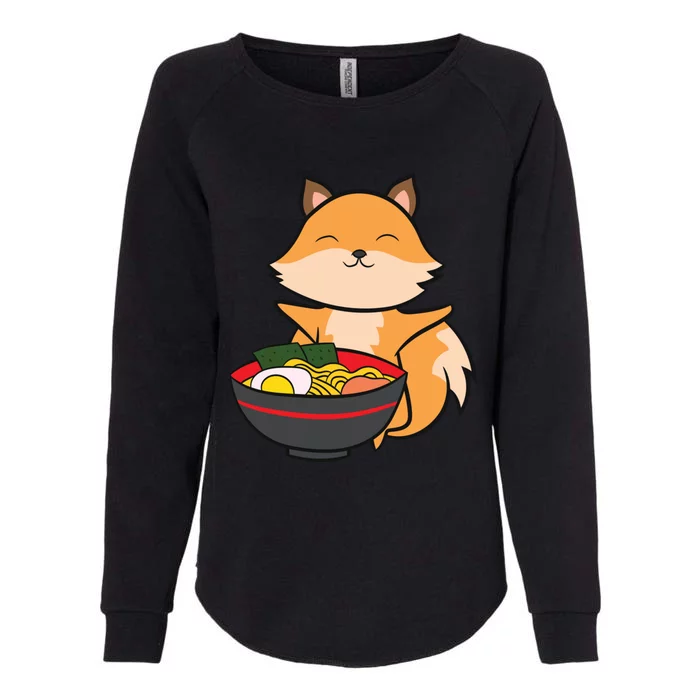 Cute Fox Eating Ra Love Ra And Foxes Womens California Wash Sweatshirt