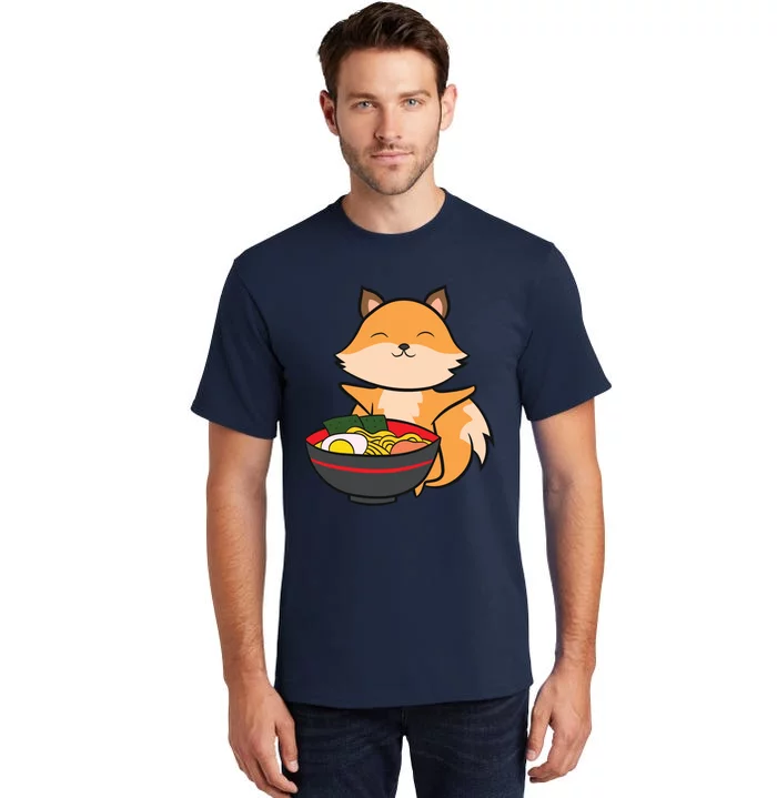 Cute Fox Eating Ra Love Ra And Foxes Tall T-Shirt