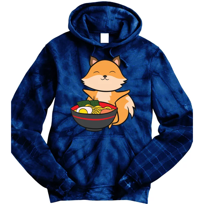 Cute Fox Eating Ra Love Ra And Foxes Tie Dye Hoodie