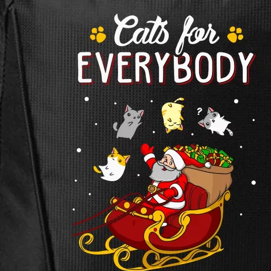 Cats For Everybody Ugly Christmas Cat City Backpack