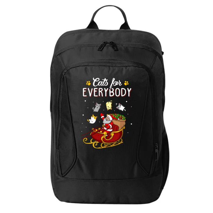 Cats For Everybody Ugly Christmas Cat City Backpack