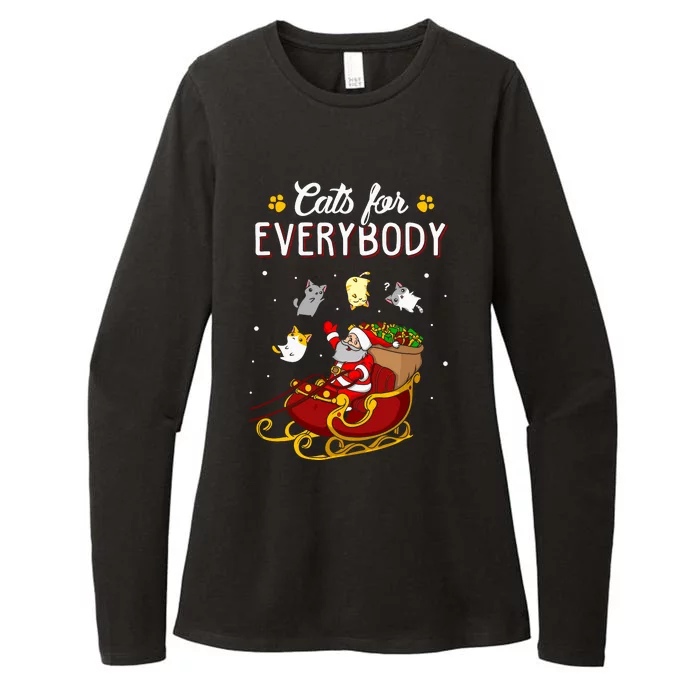 Cats For Everybody Ugly Christmas Cat Womens CVC Long Sleeve Shirt