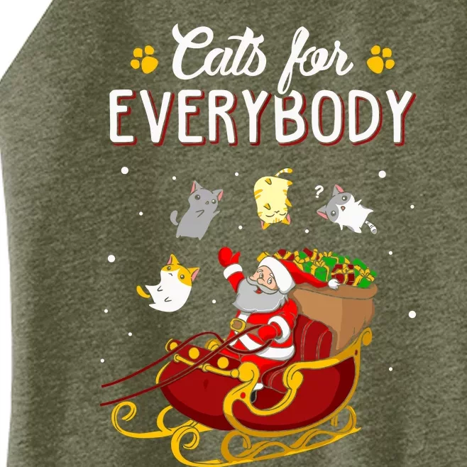 Cats For Everybody Ugly Christmas Cat Women’s Perfect Tri Rocker Tank