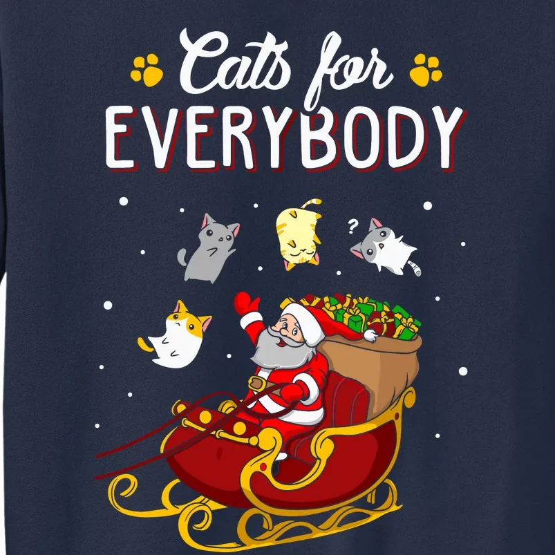 Cats For Everybody Ugly Christmas Cat Sweatshirt