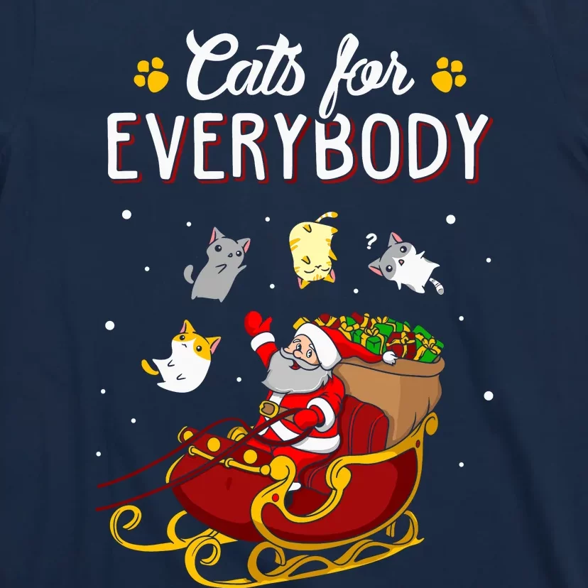 Cats For Everybody Ugly Christmas Cat T-Shirt