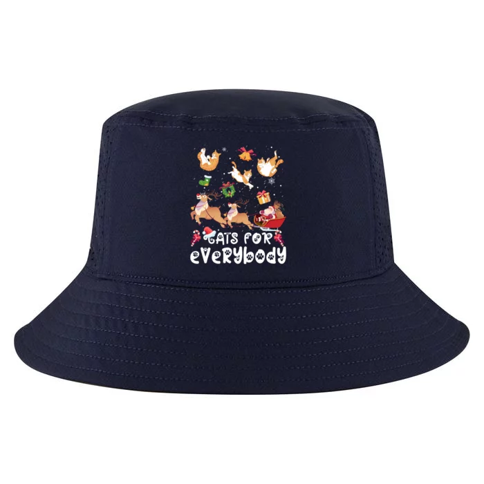 Cats For Everybody Christmas Santa Cats Lovers Gift Cool Comfort Performance Bucket Hat