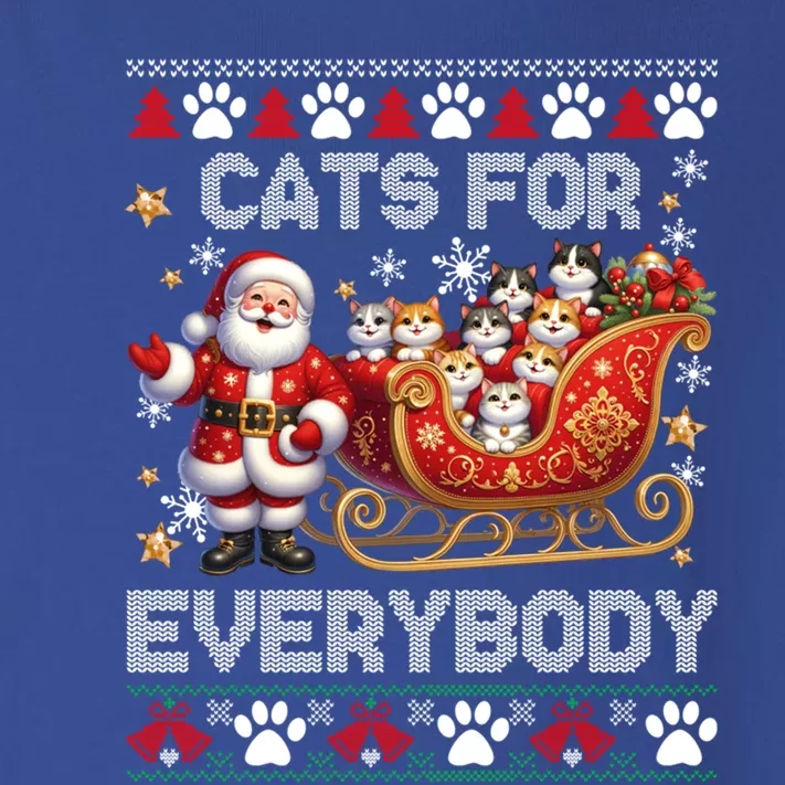 Cats For Everybody Christmas Santa Xmas Funny Gift Gift Toddler Long Sleeve Shirt