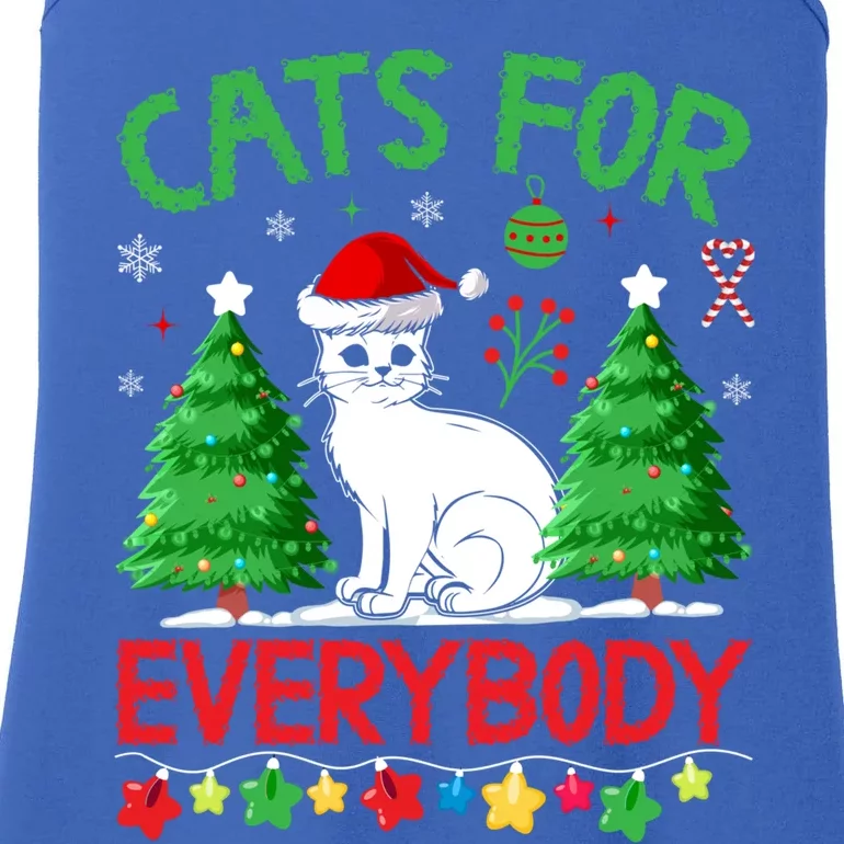 Cats For Everybody Christmas Gift Ladies Essential Tank