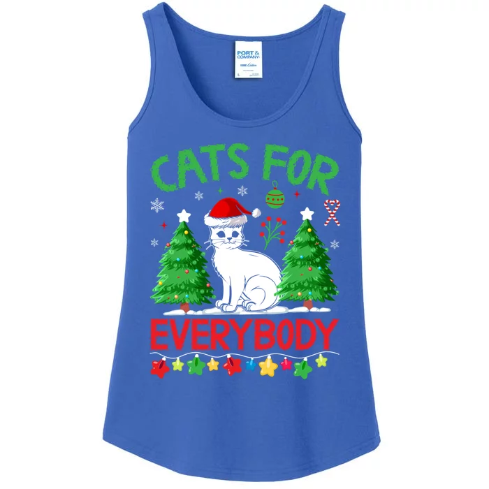 Cats For Everybody Christmas Gift Ladies Essential Tank