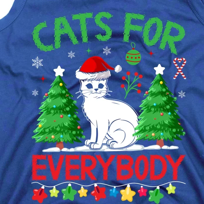 Cats For Everybody Christmas Gift Tank Top