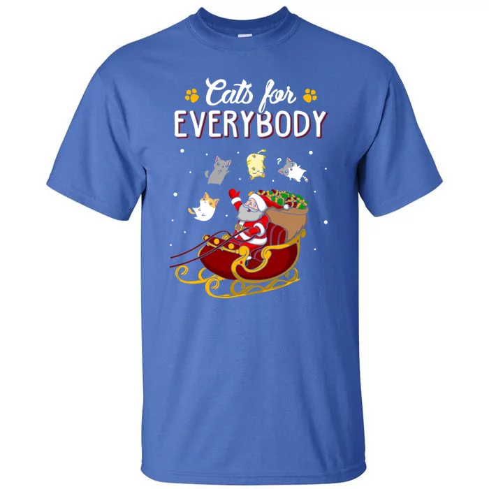 Cats For Everybody Cat Christmas Ugly Christmas Gift Tall T-Shirt