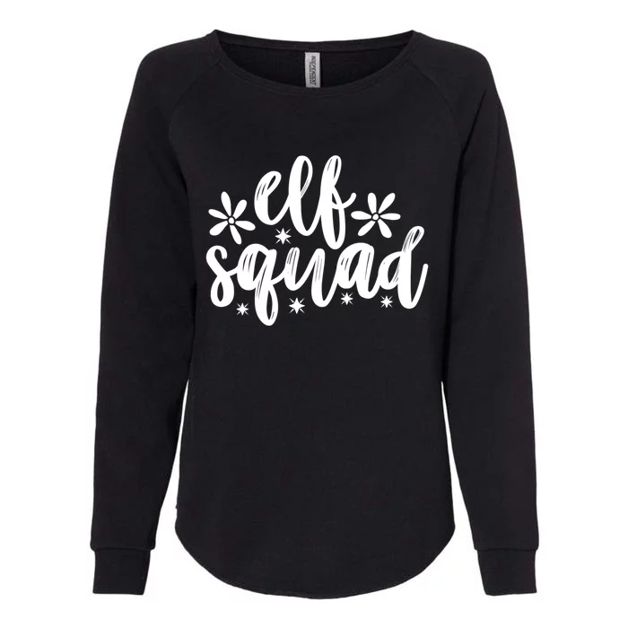 Christmas Funny Elf Squad Meaningful Gift Womens California Wash Sweatshirt